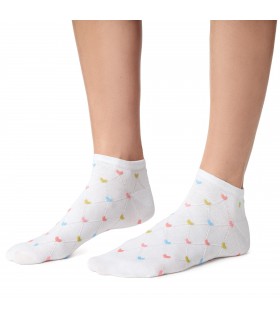 Art. 114 KG178 35-37 BIAŁY - STOPKI DAMSKIE WZOROWANE