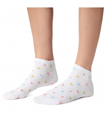 Art. 114 KG178 35-37 BIAŁY - STOPKI DAMSKIE WZOROWANE