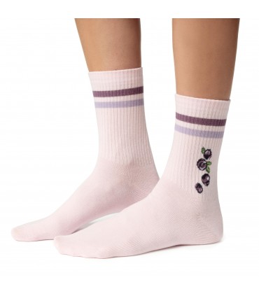 Art. 099 DR118 38-40 JASNY RÓŻ - SKARPETKI DAMSKIE WZOROWANE